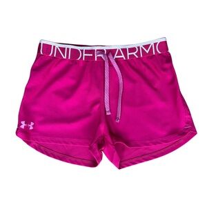 Under Armour Youth Pink Athletic Shorts
